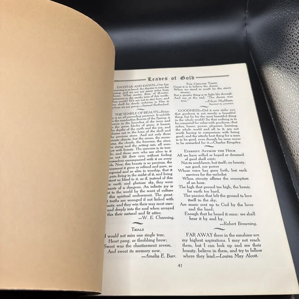 Vintage 1958 Book Leaves Of Gold Revised Edition By Clyde Francis Lytle